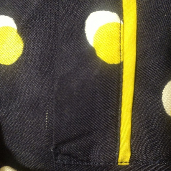 Boden Jenna Polka Dot Shirt Dress Navy Yellow Size 12 (UK 16) - Picture 9 of 10